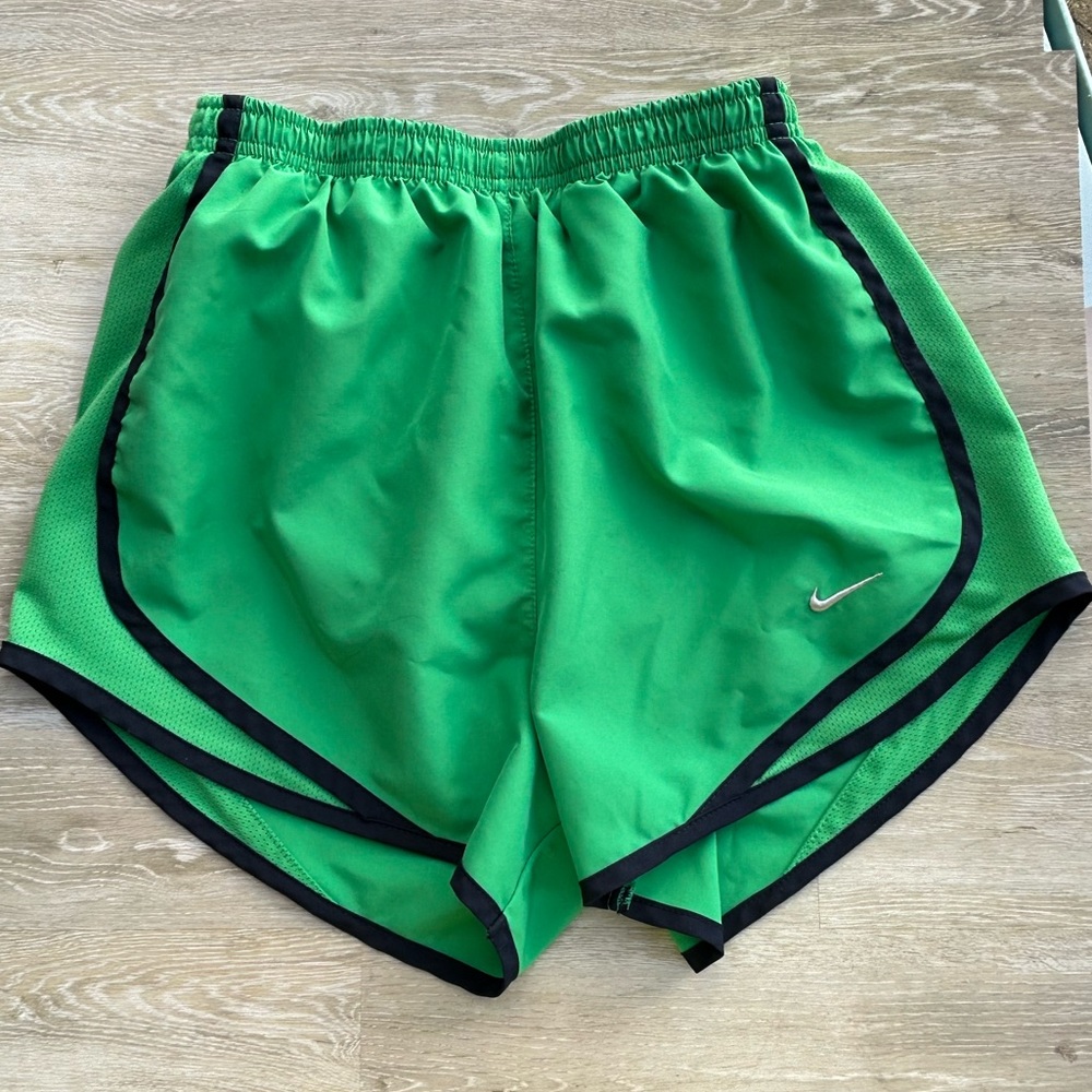 Kelly Green / Navy Nike DriFit Shorts - XS